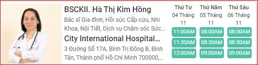 Đặt hẹn khám bệnh tại Bệnh viện Quốc tế City chỉ trong chớp mắt với Docosan