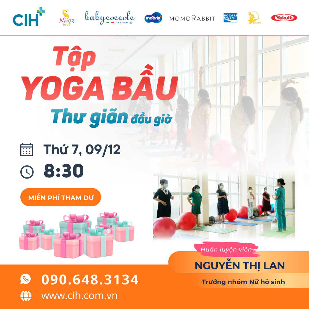 Thư giãn với yoga bầu tại tiền sản ngày 9/12